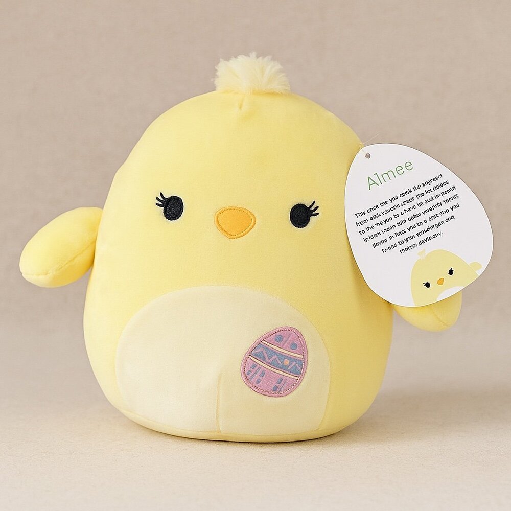 Squishmallows Aimee the Chick 13” Plush Easter 2021 Kellytoy Yellow Bird NWT